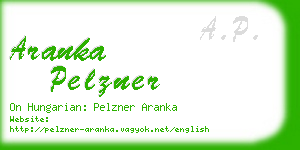 aranka pelzner business card